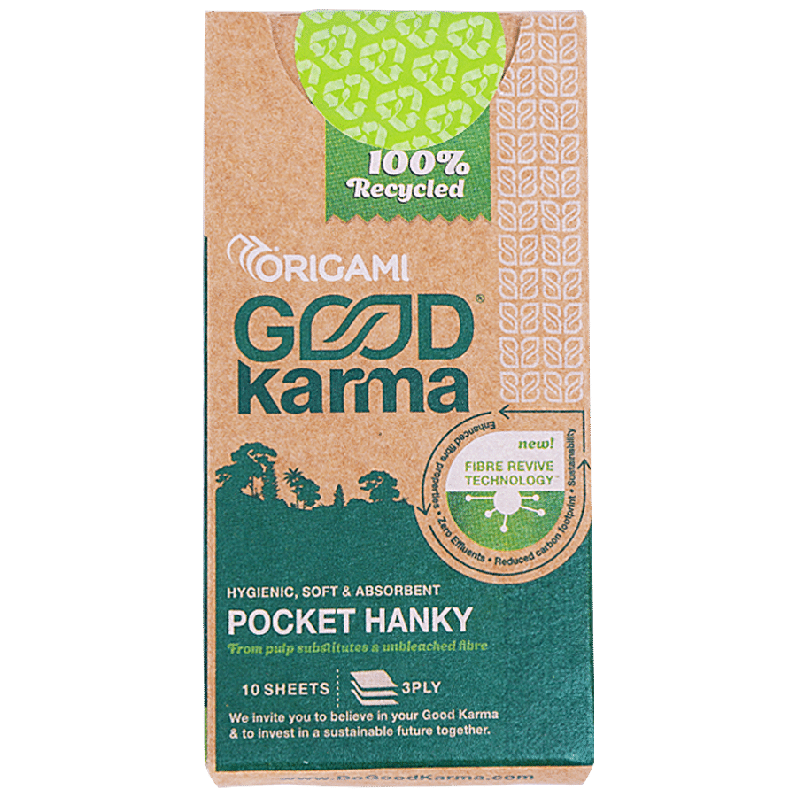 Origami Good Karma Pocket Paper Hanky - 3 Ply