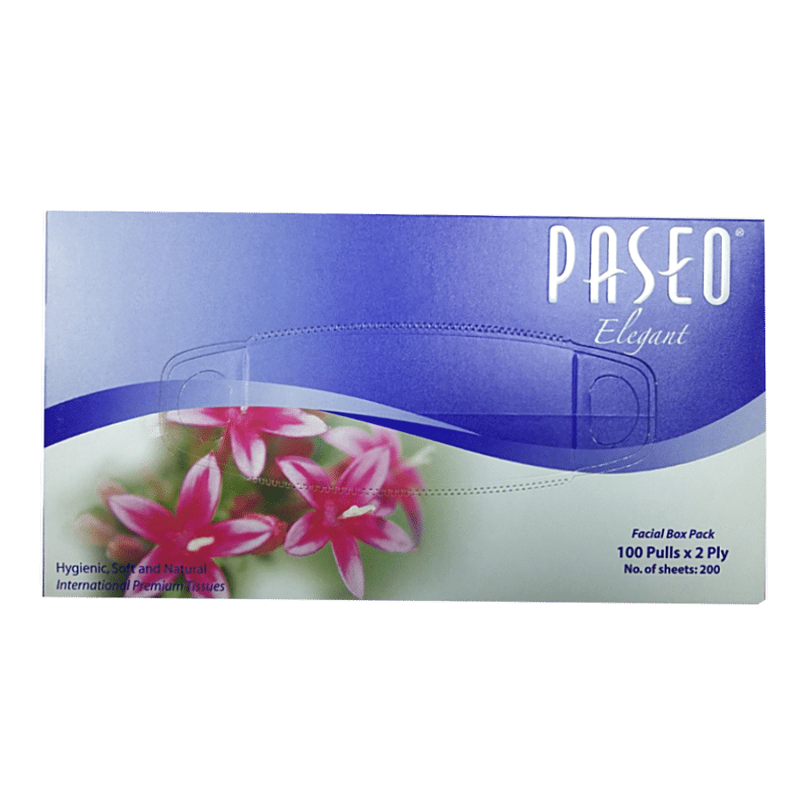 Paseo Elegant Facial Tissues - 2 Ply