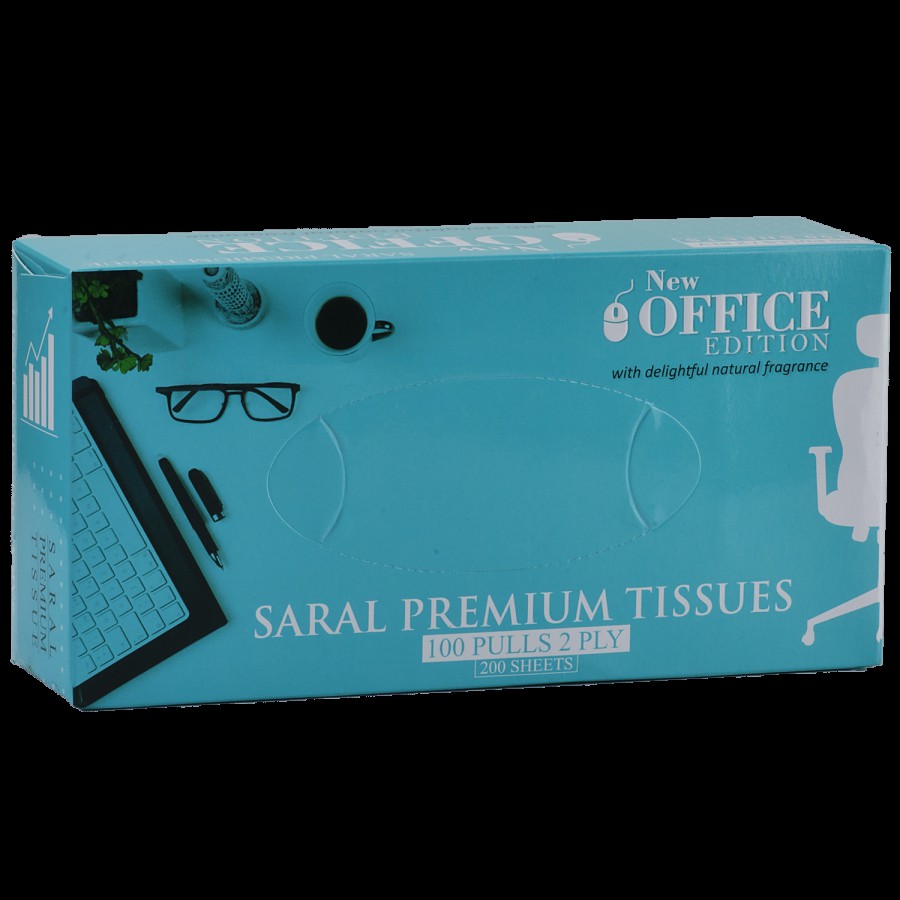 Saral Premium Tissues Facial Tissues - New Office Edition