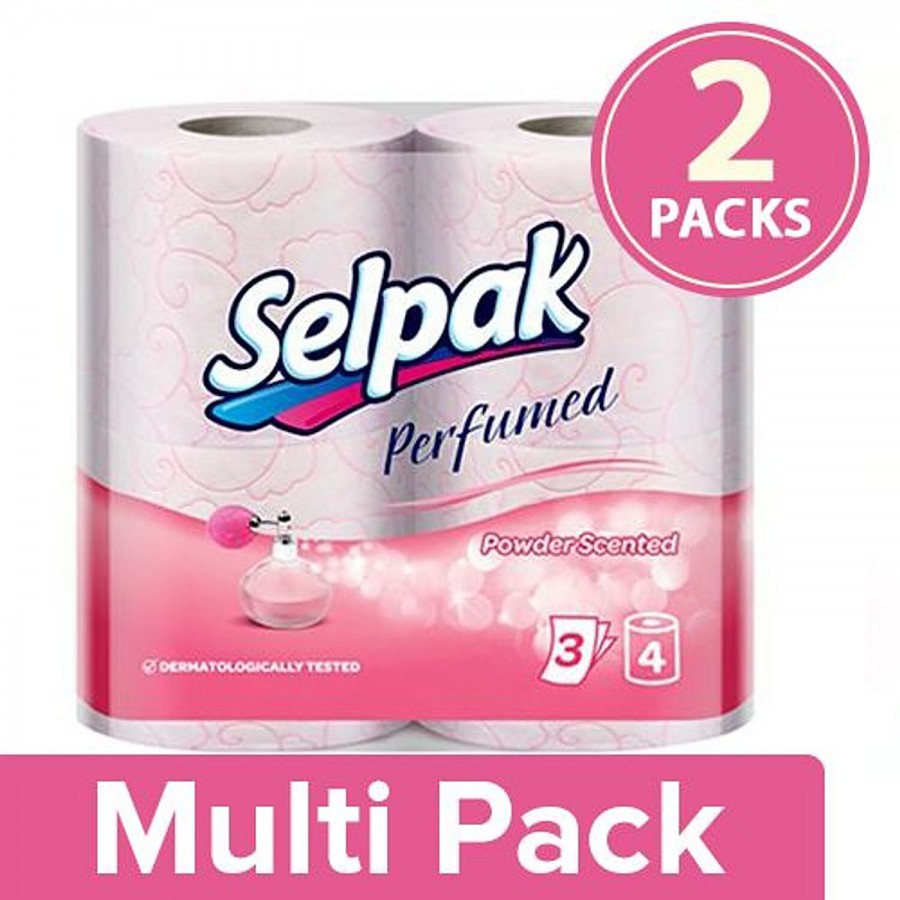 Selpak Perf Toilet Tissue Paper Roll Powder