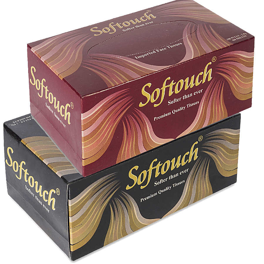 Softouch Facial Tissues - 2 Ply