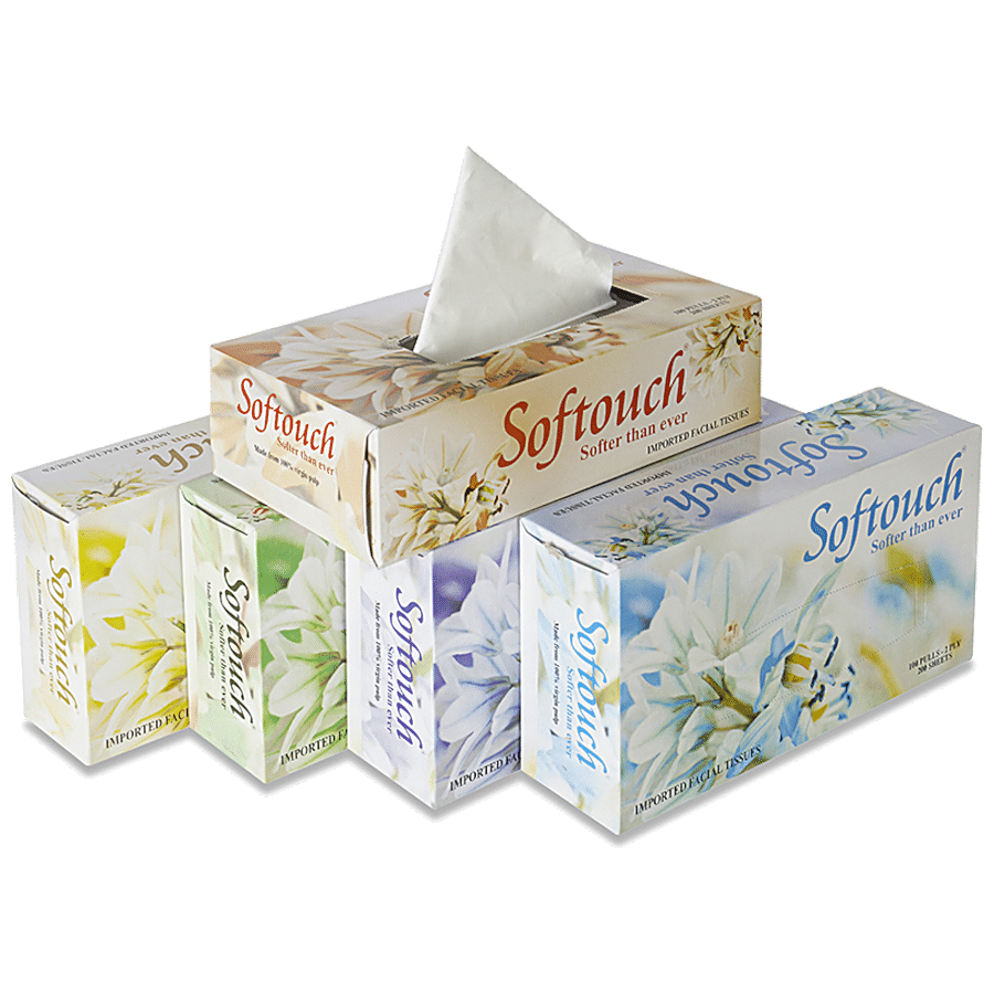 Softouch Facial Tissues - 2 Ply