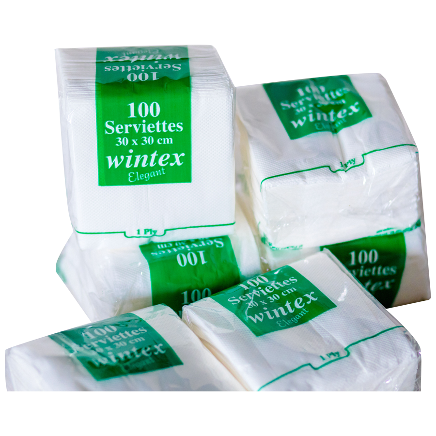 Wintex Paper Serviettes - 1 Ply