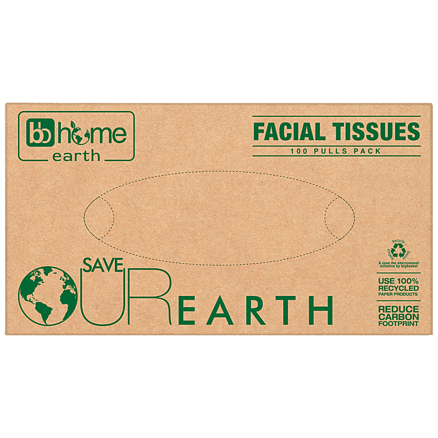 bb home Earth Facial Tissue For Face & Skin - 2 Ply