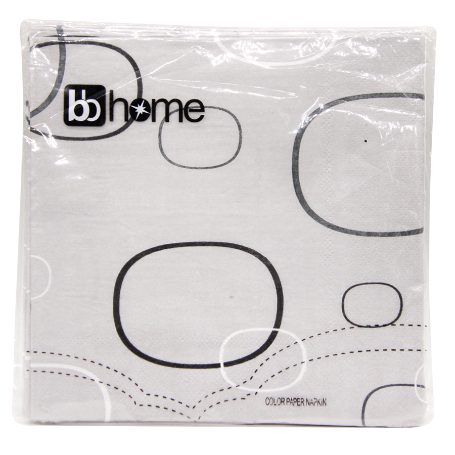 bb home Paper Napkins - Oval Grey