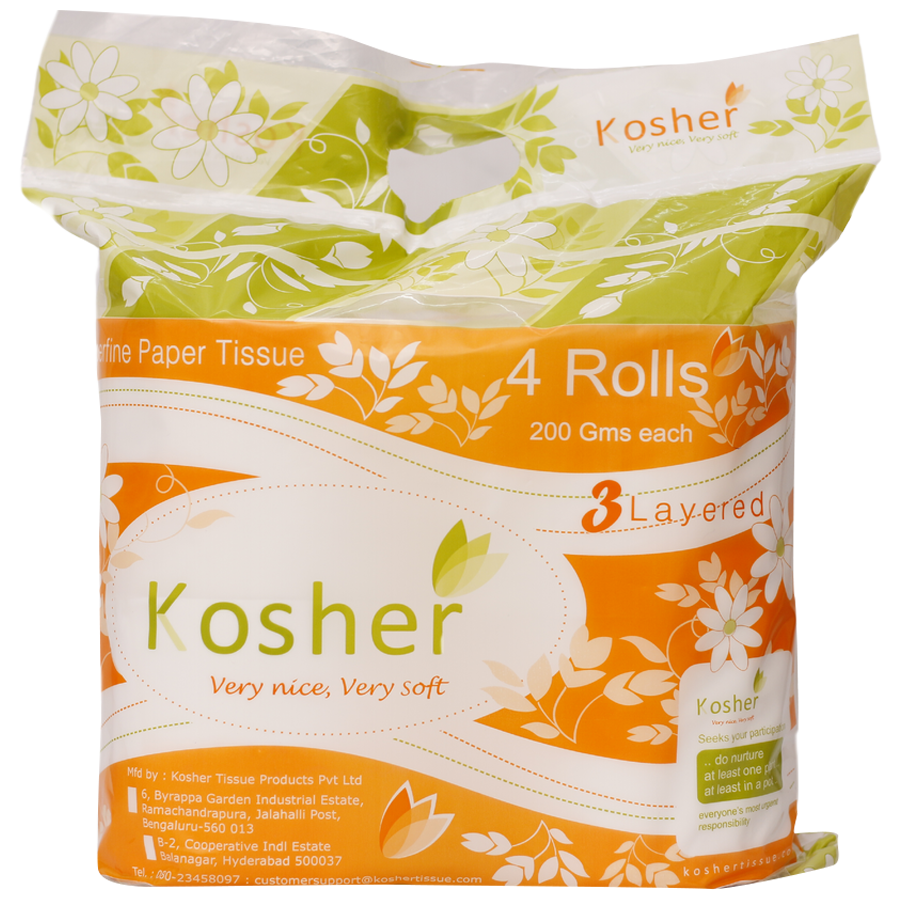 Kosher Toilet Tissues Rolls - 3 Ply