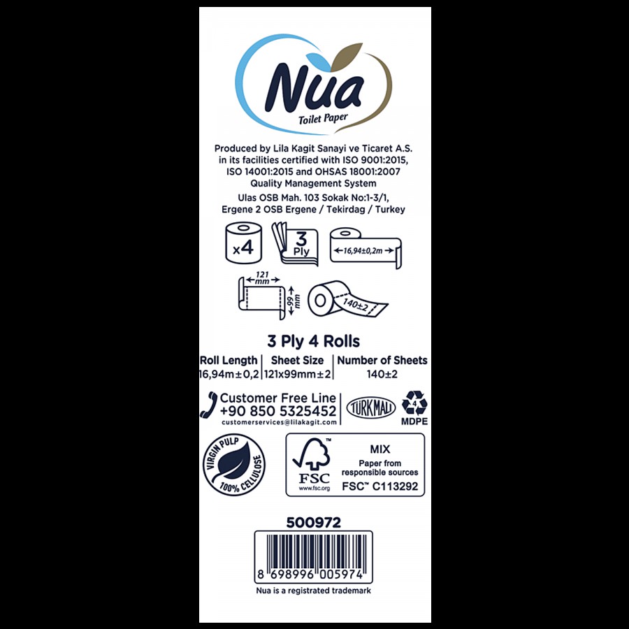 Nua Toilet Paper Roll - Perfumed Spring Breeze