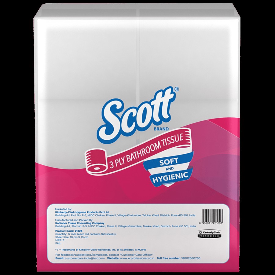 Scott Bathroom Tissue Rolls - 3 Ply