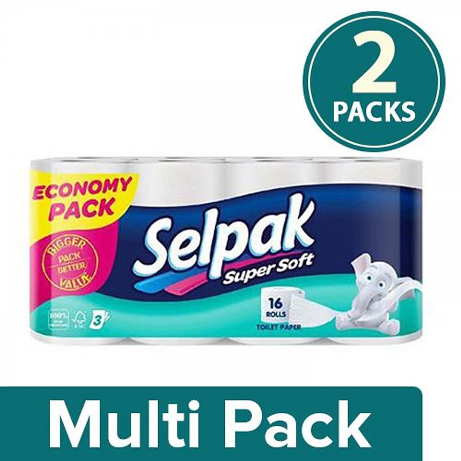 Selpak Imported Toilet Tissue Paper - Supersoft