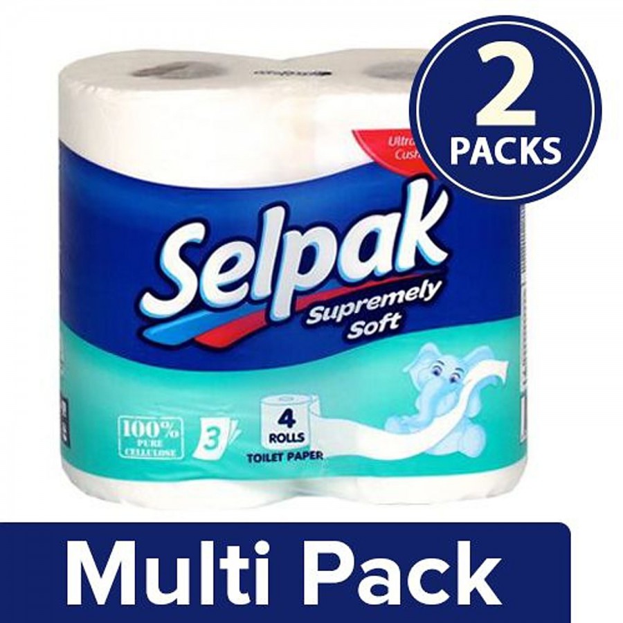 Selpak Supremely Soft Toilet Roll Plain 3 ply