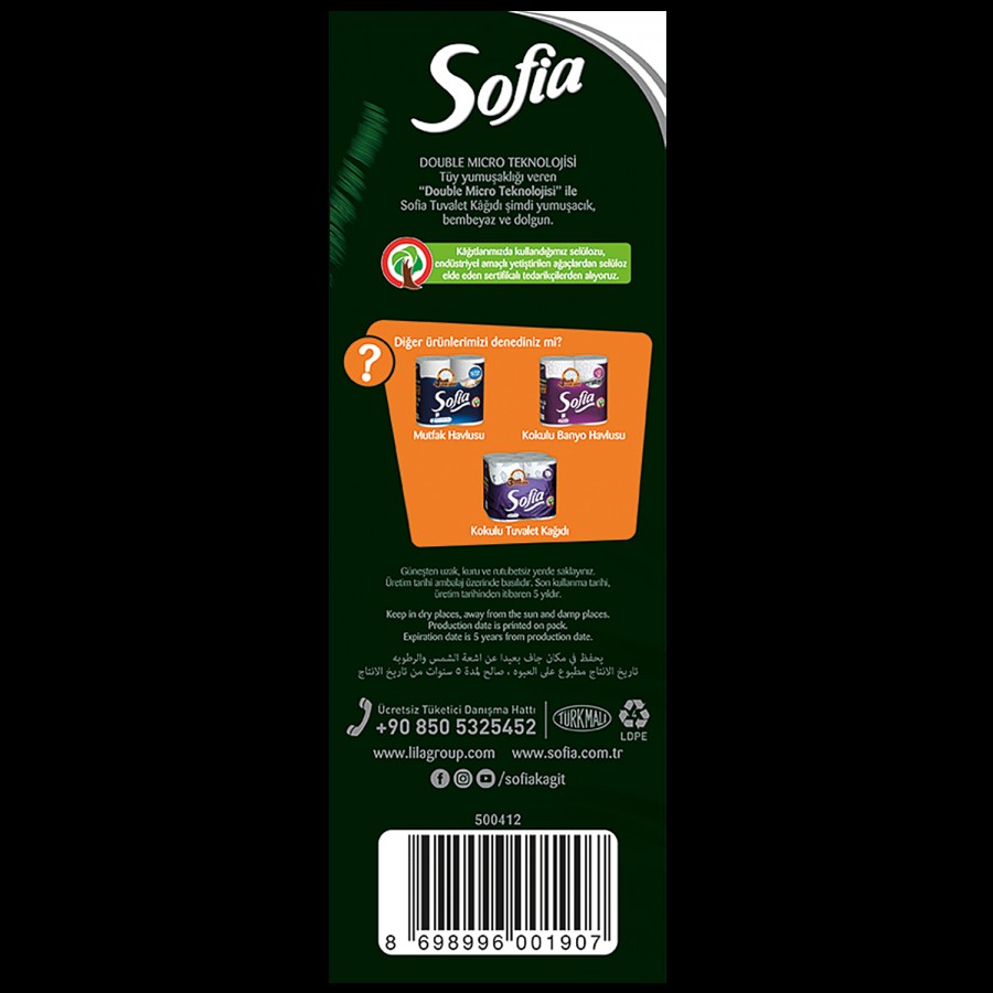 Sofia 3 Ply Toilet Paper