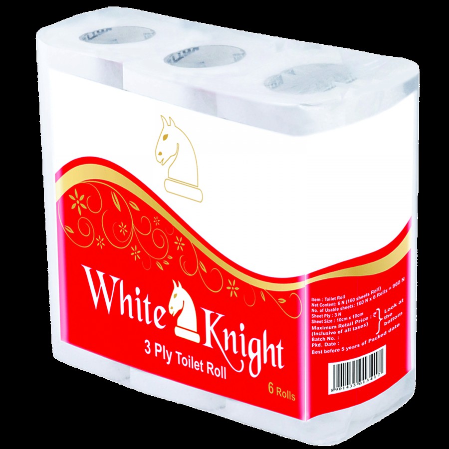 WHITE KNIGHT Toilet Rolls - 3 Ply