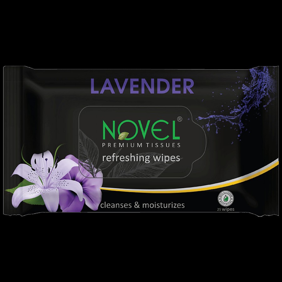 Novel Refreshing Wet Wipes - Lavender