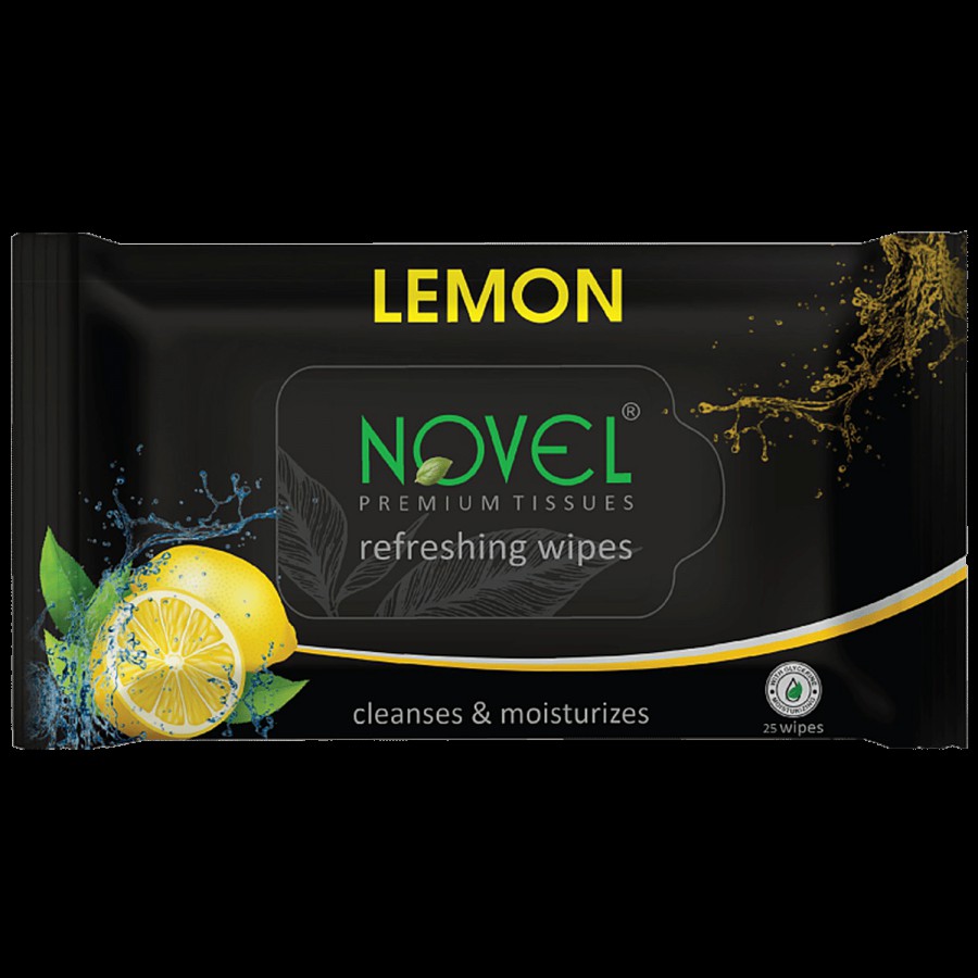 Novel Refreshing Wet Wipes - Lemon