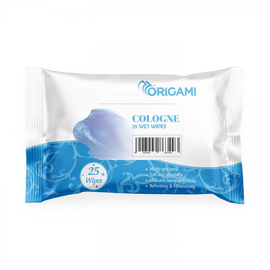 Origami Wet Wipes - Cologne Fragrance