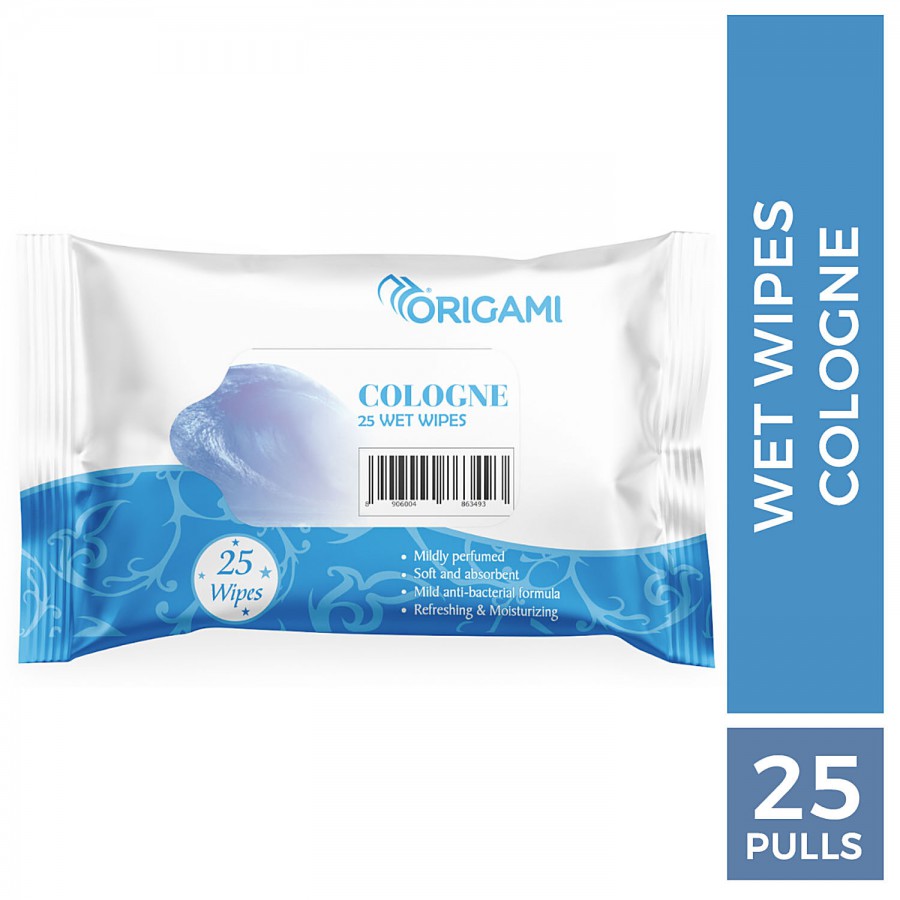 Origami Wet Wipes - Cologne Fragrance