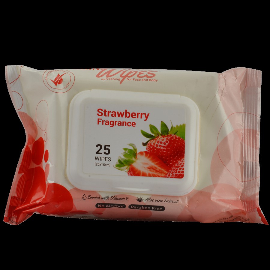 Saral Strawberry Fragrance Wipes