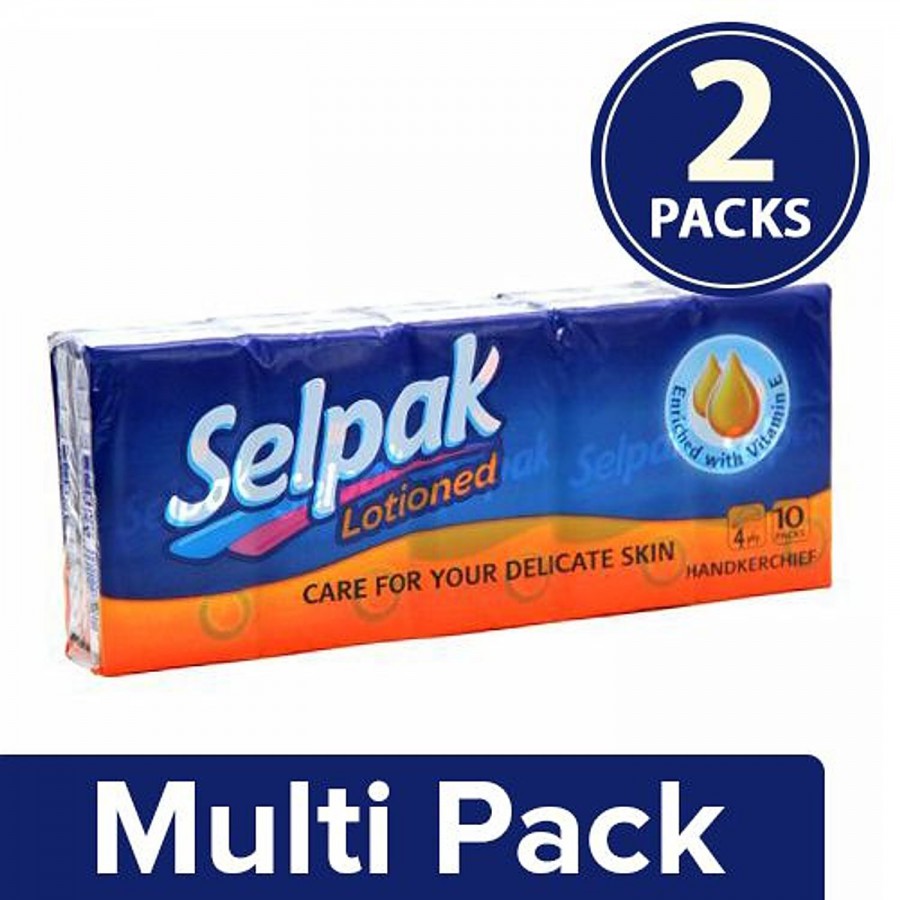 Selpak Lotioned Perfumed Pocket Hanky Tissue