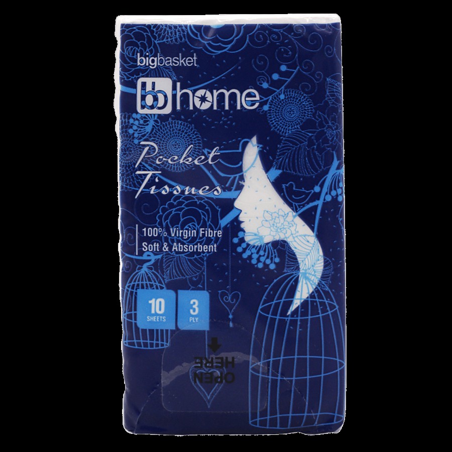 bb home Pocket Tissue - 3 Ply