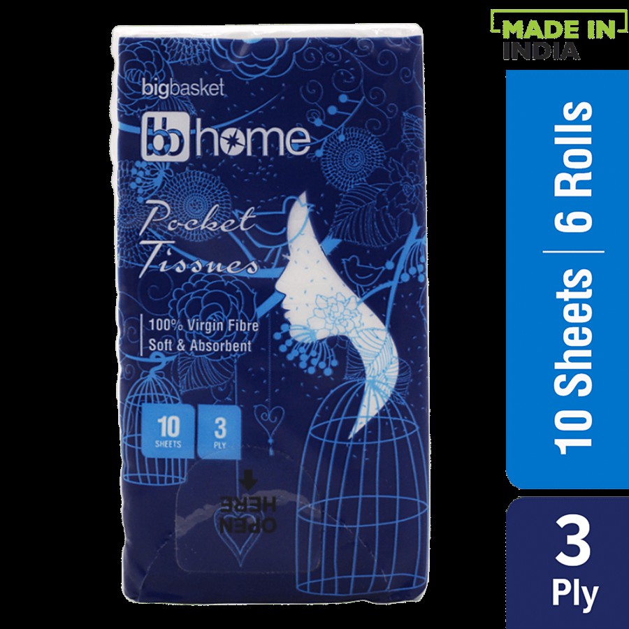 bb home Pocket Tissue - 3 Ply