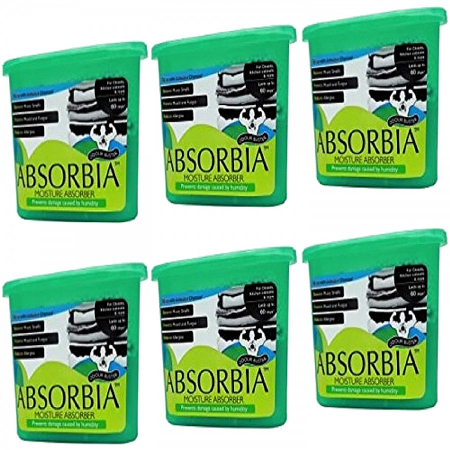 Absorbia  Moisture Absorber & Odour Buster Season Pack - With Activated Charcoal