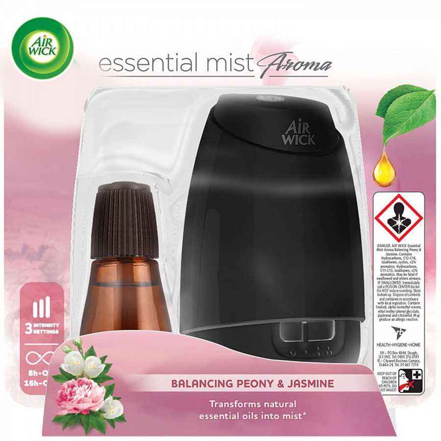 Airwick Essential Mist Automatic Fragrance Mist Diffuser Kit - Balancing Jasmine & Peony