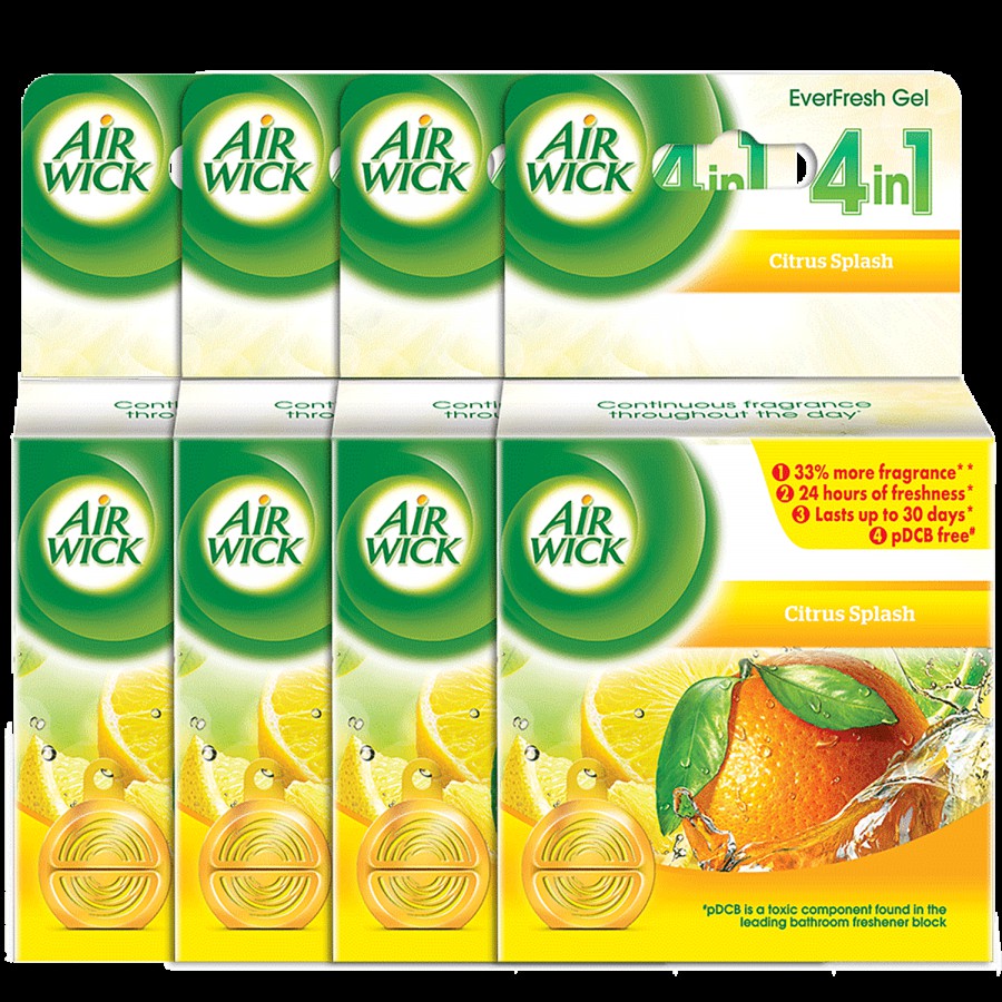 Airwick Everfresh Gel Bathroom Air Freshener - Citrus Splash