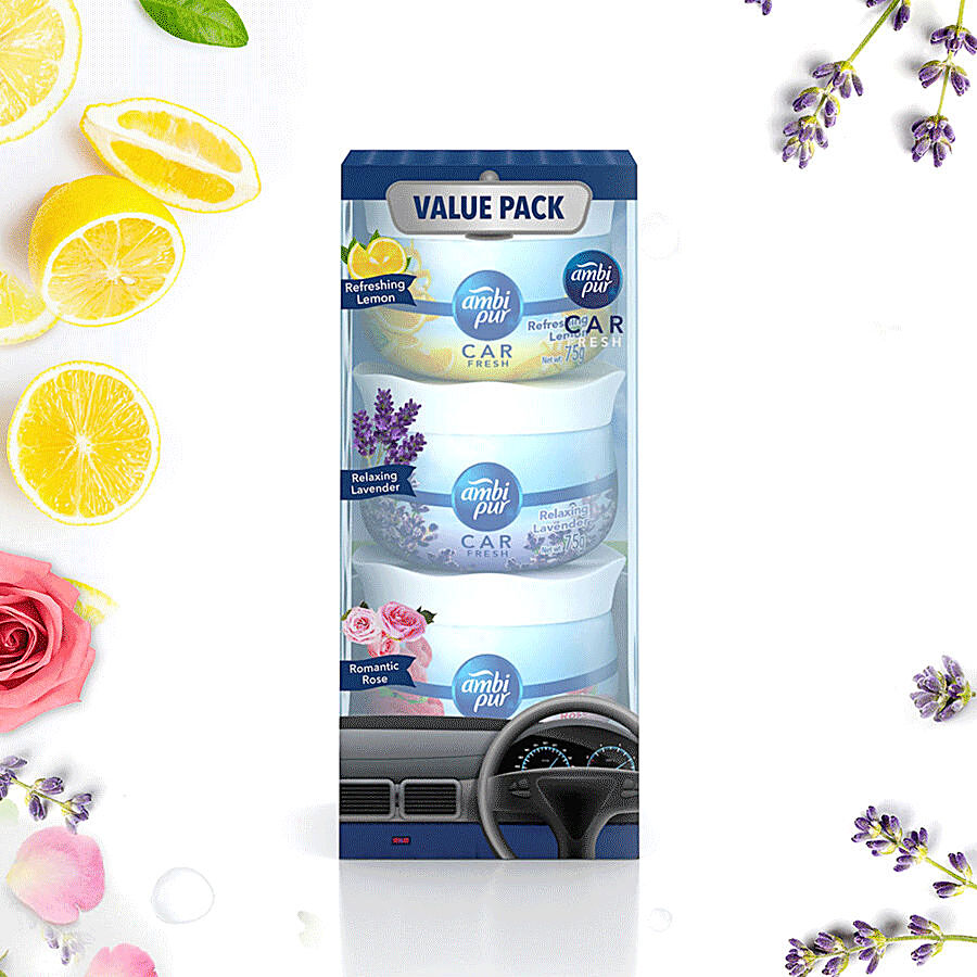 Ambipur Car Air Freshener Gel - Refreshing Lemon