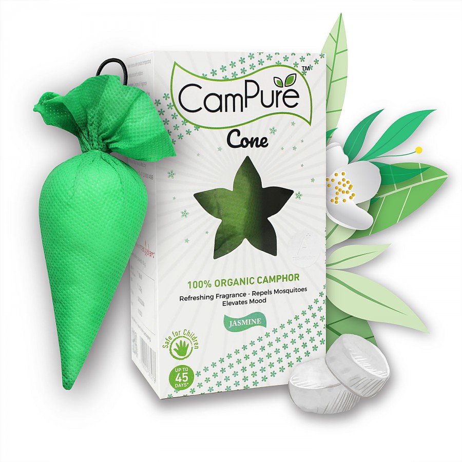 Campure Air Freshener Cone  - Jasmine & Camphor