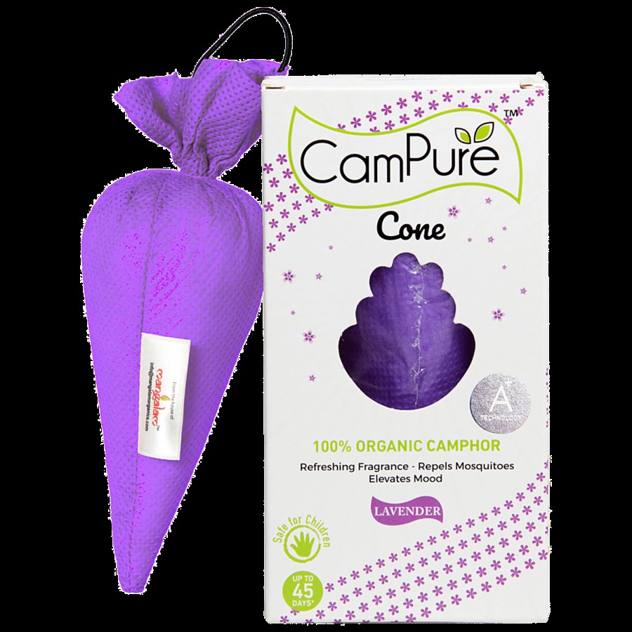 Campure Air Freshener Cone-Lavender & Camphor