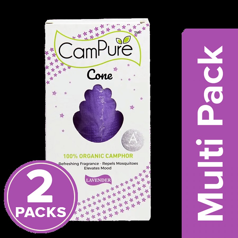 Campure Air Freshener Cone-Lavender & Camphor