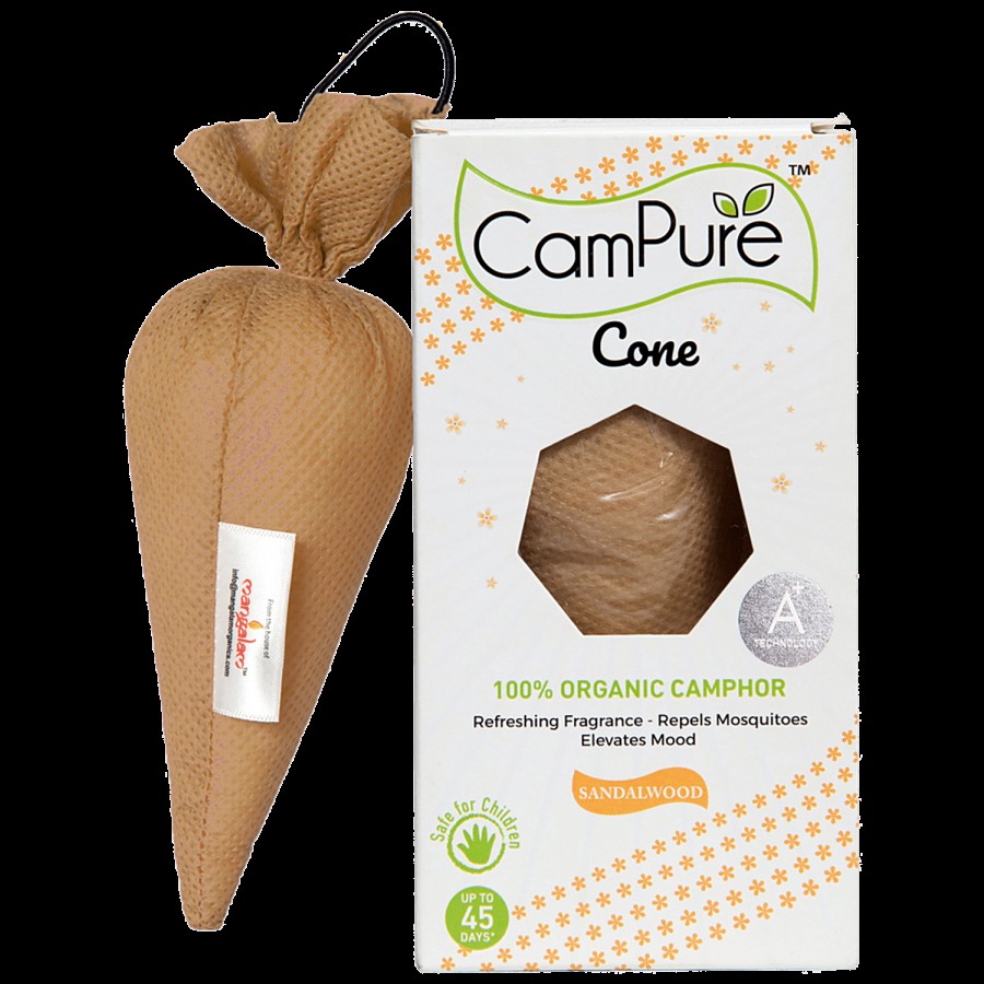 Campure Air Freshener Cone-Sandalwood & Camphor