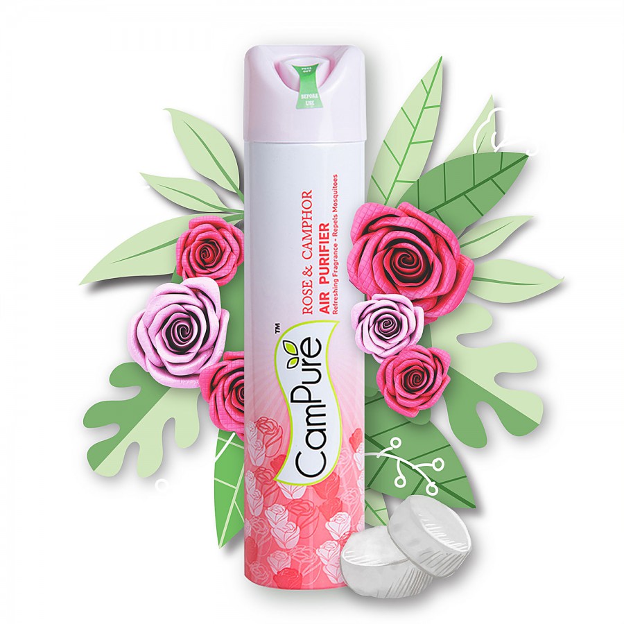 Campure Air Freshener Spray - Rose & Camphor