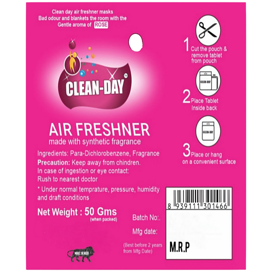 Clean Day  Pure Rose Scented Air Freshener