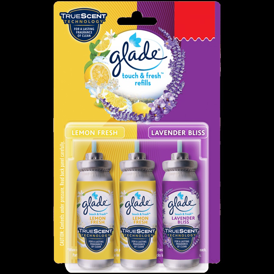 Glade Touch & Fresh Triple Refill Pack - Wild Lavender & Fresh Lemon