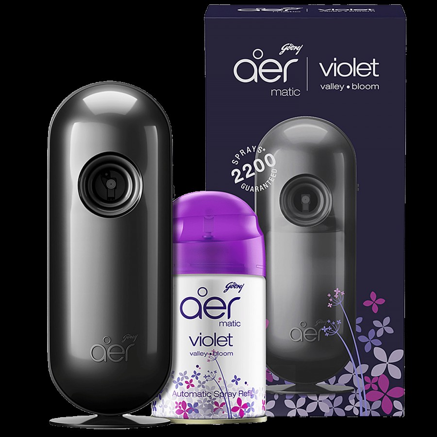 Godrej Aer Matic Kit Automatic Room Freshener - Violet Valley Bloom