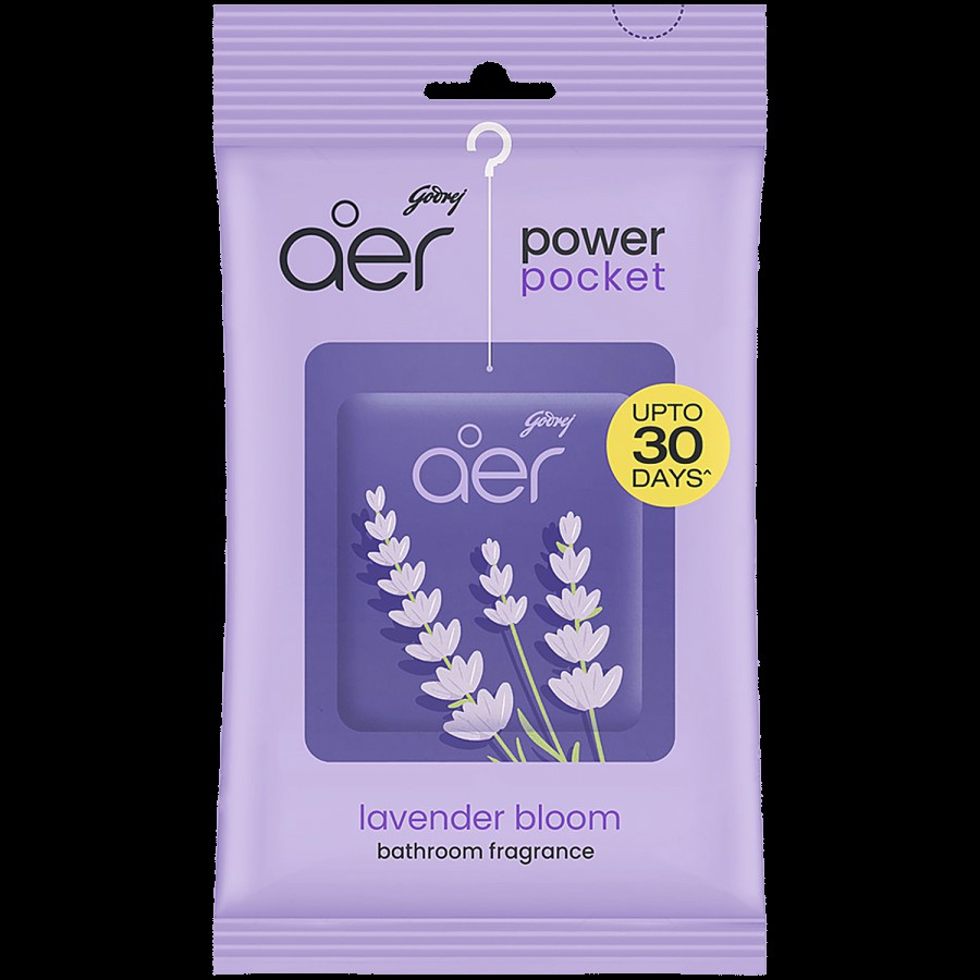 Godrej Aer Power Pocket Bathroom Fragrance - Lavender Bloom