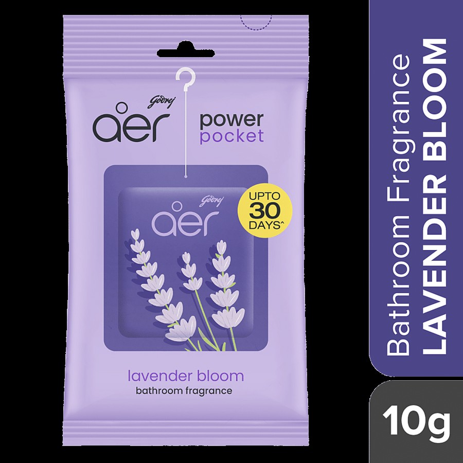 Godrej Aer Power Pocket Bathroom Fragrance - Lavender Bloom