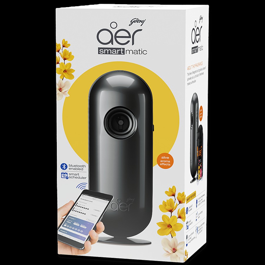 Godrej Aer Smart Matic Bluetooth Enabled Automatic Air Freshener Kit - Alive