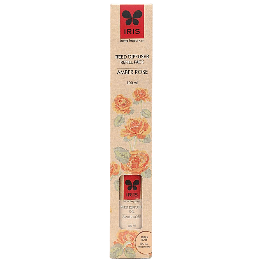 IRIS Amber Rose Reed Diffuser Refill Set - 100 ml diffuser oil