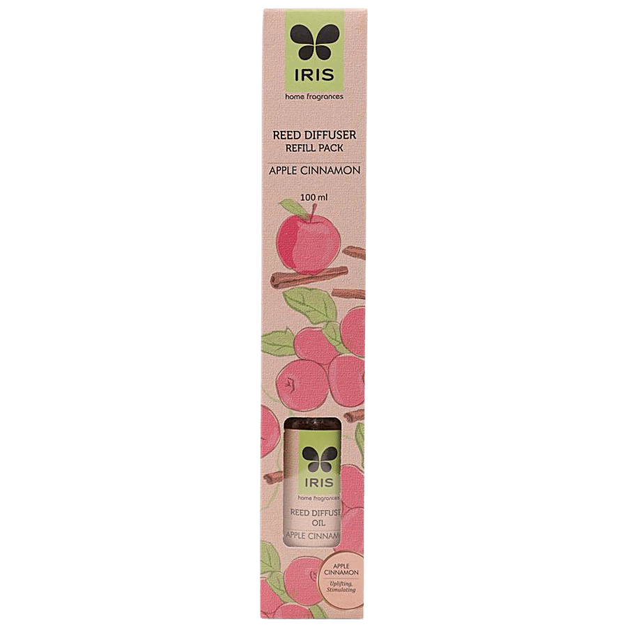 IRIS Apple Cinnamon Reed Diffuser Refill Set - 100 ml diffuser oil