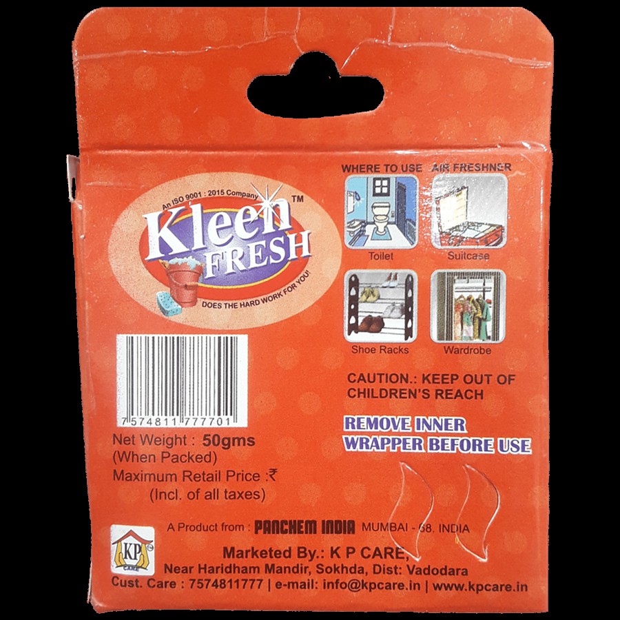 Kleen Fresh Air Freshener - Long Lasting Fragrance