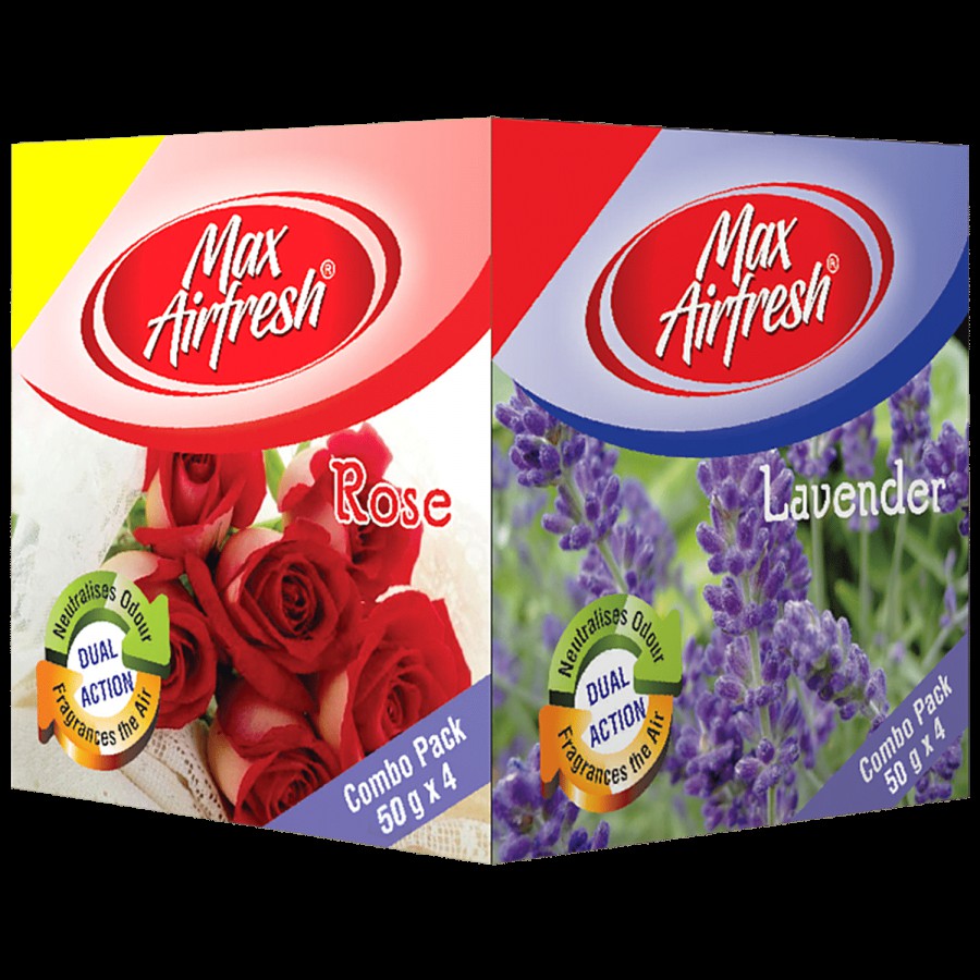 Max Airfresh Perfume Blocks - Rose