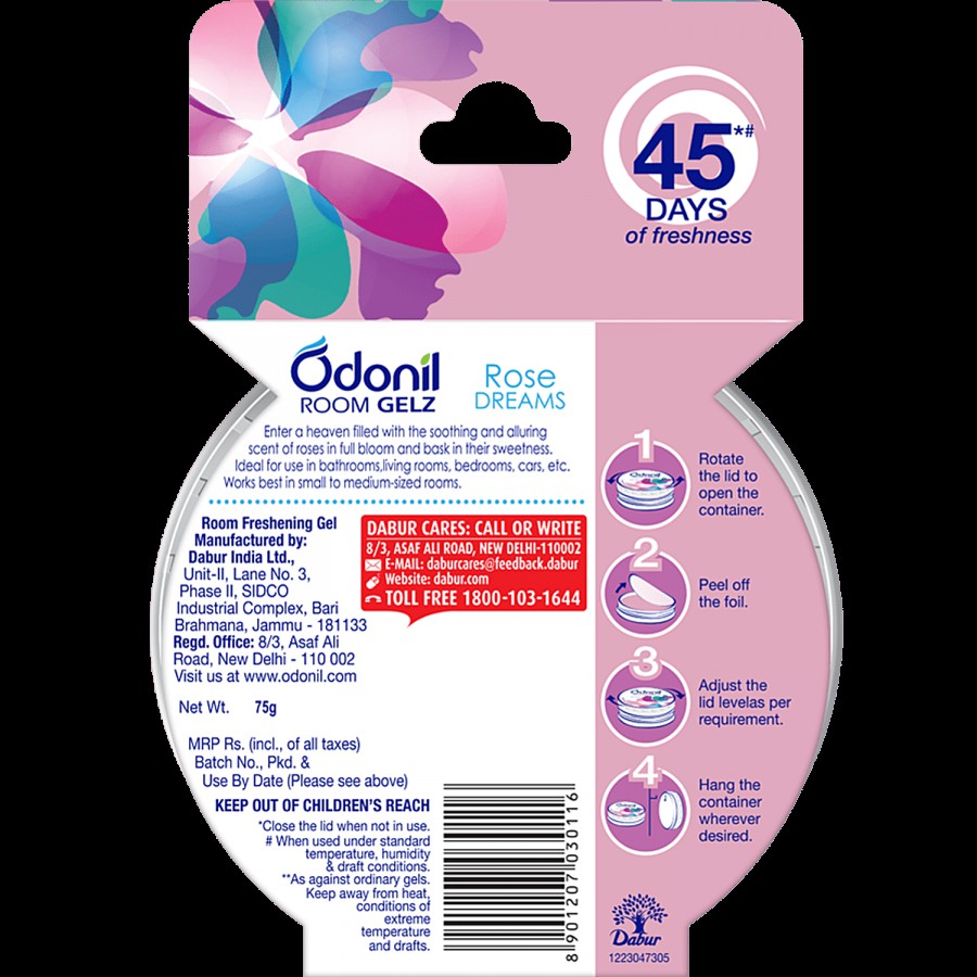 Odonil  Nature Room Freshening Gel - Rose Dreams