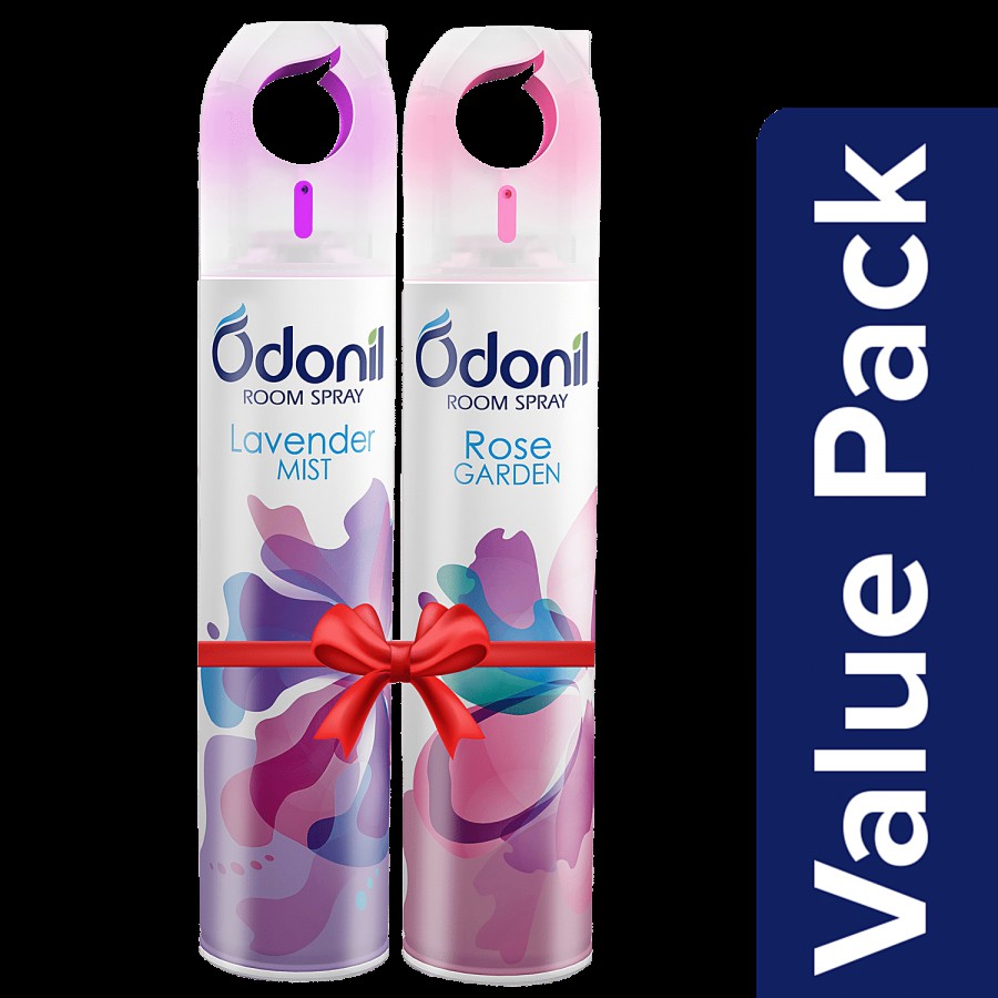 Odonil  Room Air Freshener Spray - Lavender Mist + Rose Garden