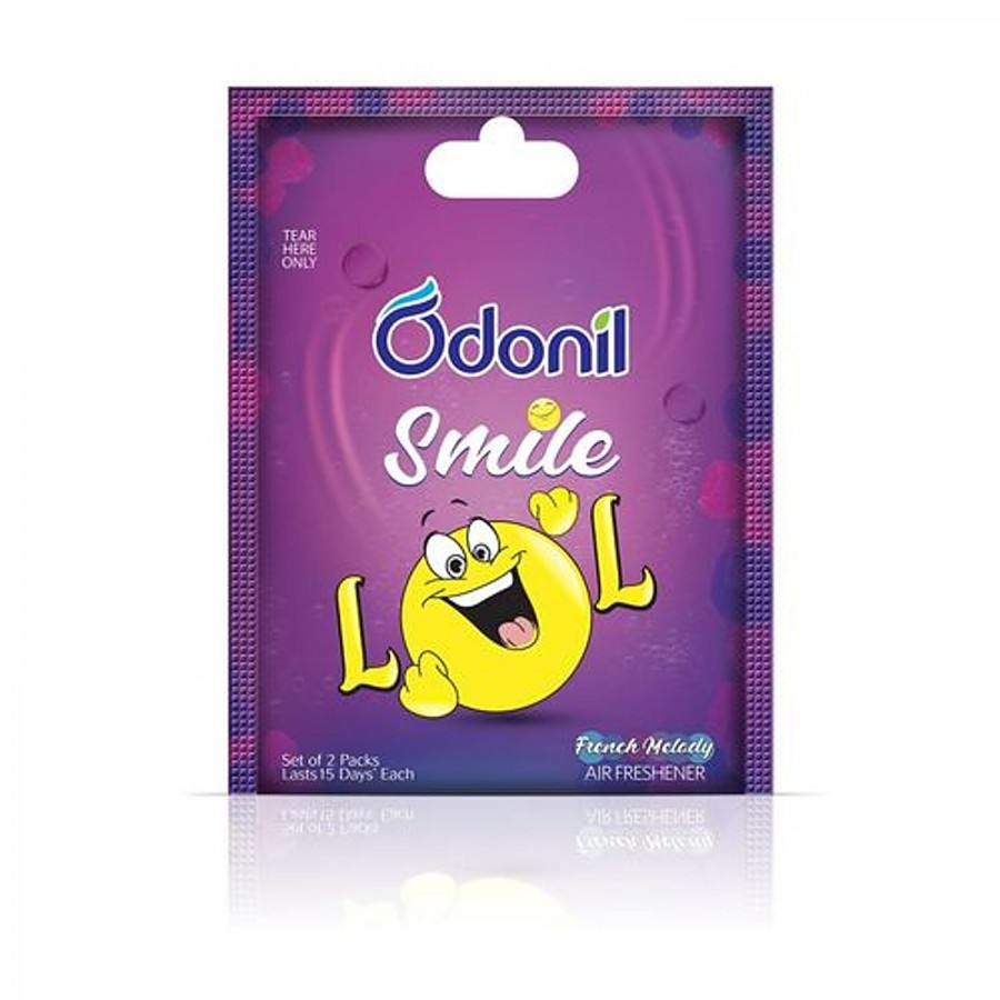 Odonil  Smile Lol Bathroom & Car Freshener - Twin Pack