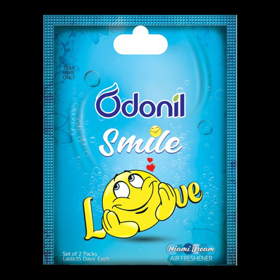 Odonil  Smile Love Bathroom & Car Freshener - Twin Pack