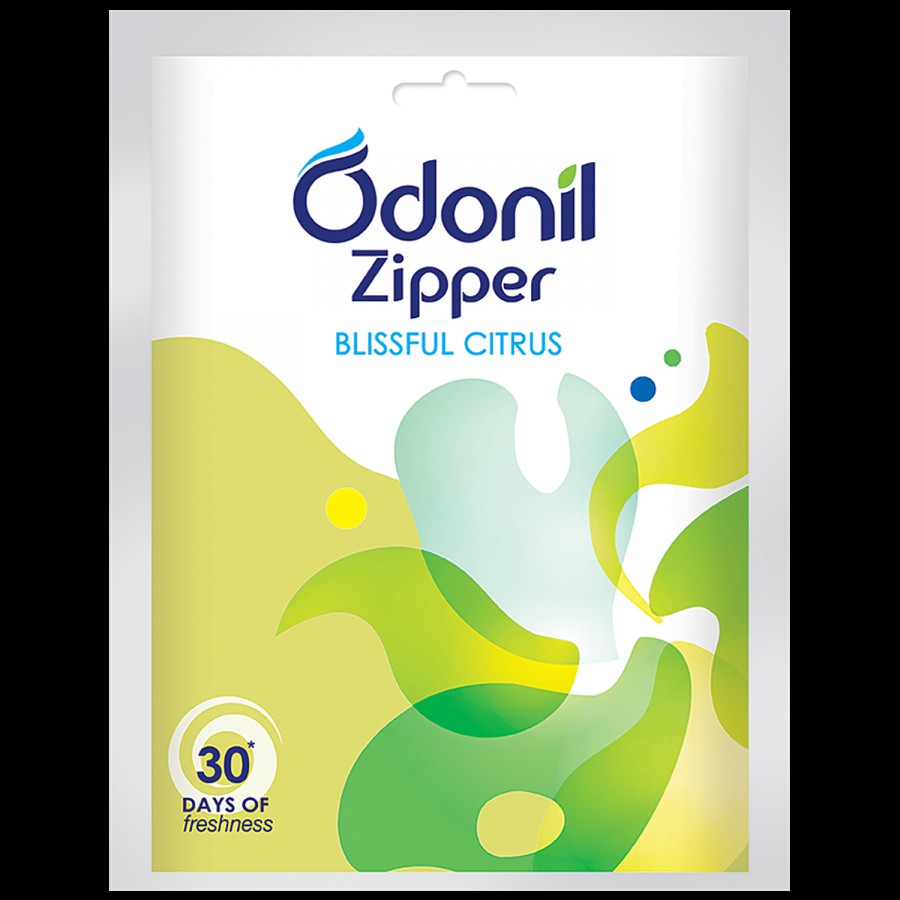 Odonil  Zipper Air Freshener - Blissful Citrus