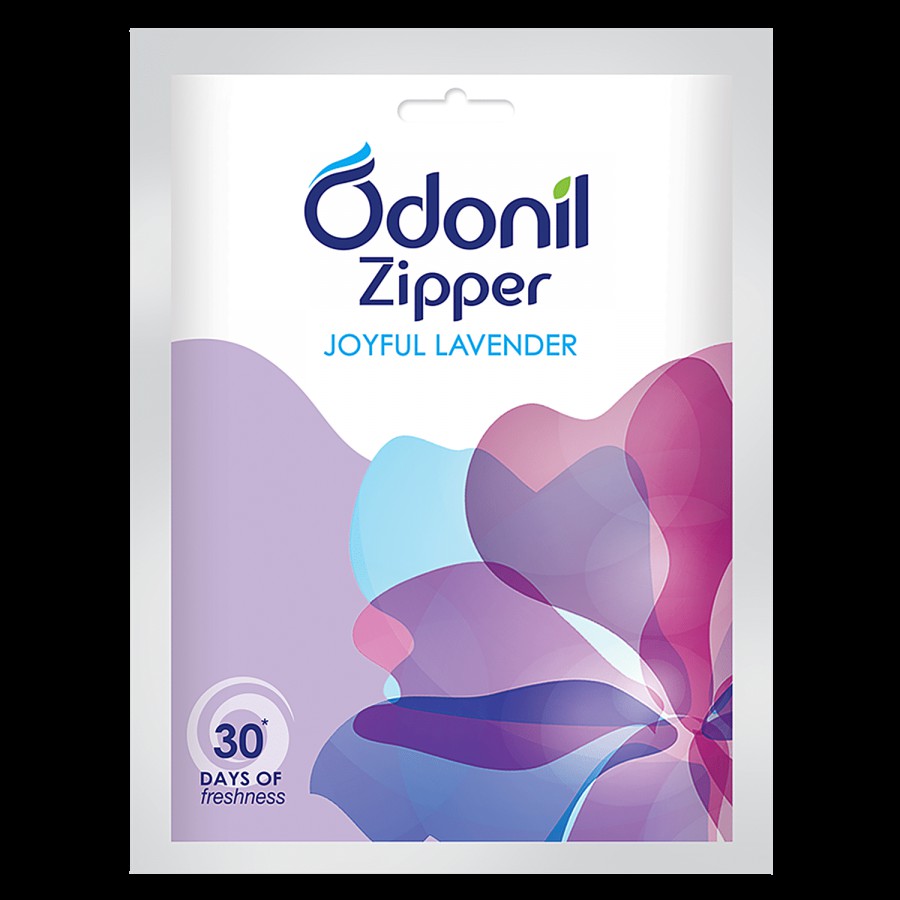 Odonil  Zipper Air Freshener - Joyful Lavender