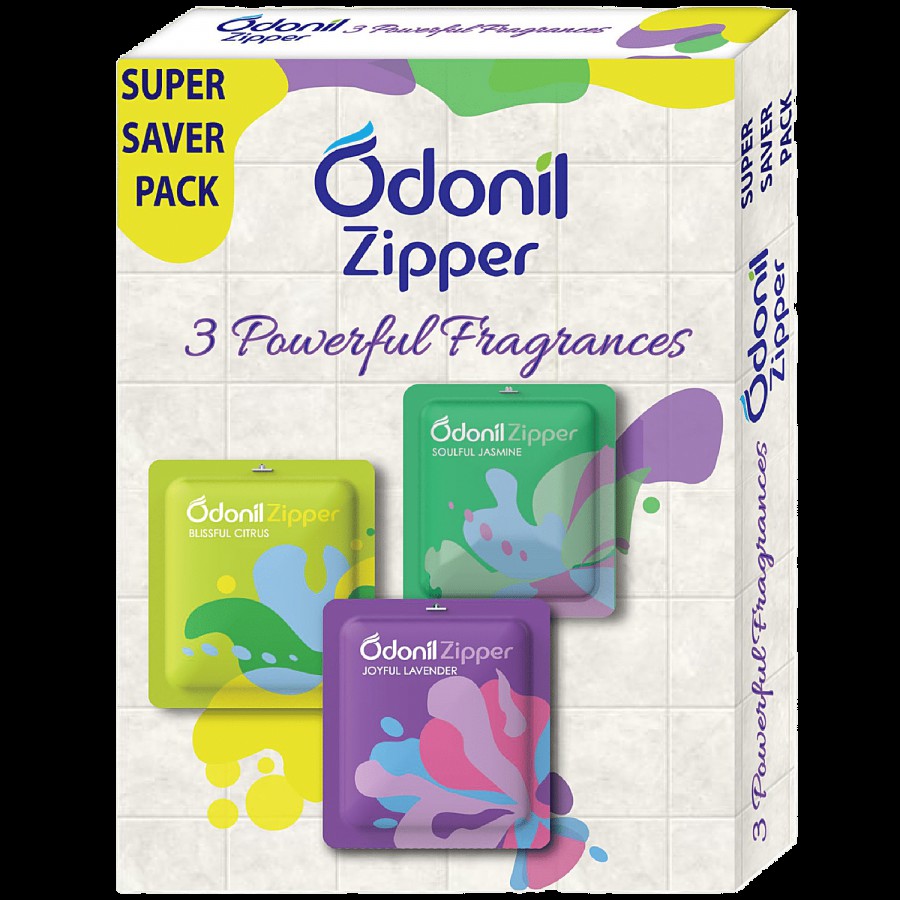 Odonil  Zipper Air Freshener - Joyful Lavender